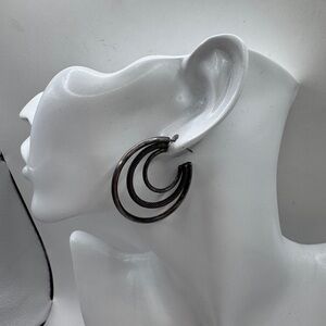 Vintage heavy Sterling Silver earrings 925